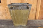 Antique Vintage Original Mission Arts And Crafts Waste Trash Can Wastebasket