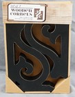 Pair Distressed Black Wood Corbels Shelf Brackets Rustic Farmhouse 5  X 1 2 X 7 