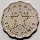 1958 Ghana 3 Pence