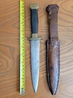 Civil War Indian War Era Serrated Edge Side Knife bowie W original Sheath