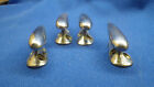 Vintage Set Of 4 Torpedo Shaped Boat Cleats - Rare Small Size