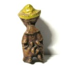 Vintage Tiny Miniature Pinocchio Figurine Missing Legs 1 75  From Time Capsule