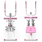 2-in-1 Stair Stepper   Ab Machine Pink - Compact Home Gym Equipment