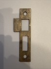 Antique vintage Door Strike Plate  Mortise  Victorian  Art Deco  Brass  4-13 16   