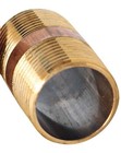 Lead Free 1  Male Npt Mpt Mip Close Nipple Brass Pipe Fuel air water boat gas