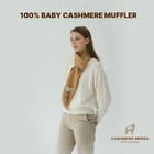 100  Baby Cashmere Mustard Scarf   Soft Warm Men Women Winter Muffler