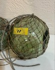 Glass Fishing Float Buoy Ball Vintage Japanese Set Of 3 Dia  12cm Net Japan  2