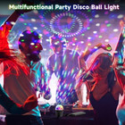 Mini Disco Ball Lights For Party  Rechargeable Sound Activated Night Disco