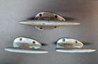 Lot Of 3 Vinta Heavy Diecast Boat Rope Cleat Marine Tie Down Vintage