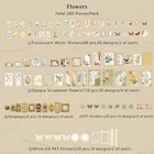 260 Pieces Vintage Scrapbook Supplies Pack Vintage Ephemera Bundle Junk Journal