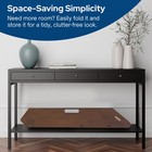 Meco Stakmore Foldable Pet Steps With Solid Fruitwood Construction  Brown Felt