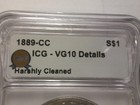 1889-cc Morgan Dollar Vg-10      key Date   