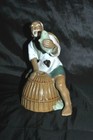 Rare Vintage Nanjing China Mudman Fisherman Basket Holding Fish Signed Numbered