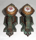 2 Victorian Metal Drapery Tie Backs   Eastlake   Red Star Design   Copper Finish