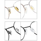 Behline 5 Pairs Slip-on Nose Pads Covers soft Silicone Eyeglasses Pads   