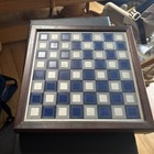 Franklin Mint Civil War Chess Set Pewter Enamel National Historical Society 1983