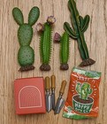Miniverse Mini Verse Succulent Cactus Plant Flower Garden Sand Dirt Shovel Lot
