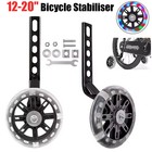 Training Wheels Bike For 12 14 16 18 20inch Bike With Flash Light Wheel 1pair Us