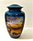Deer Pair Design Urn For Human Ashes Adult Cremation Urns With Velvet Bag