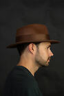 Adult Brown Adventurer Fedora Hat Mobster Felt Panama Gatsby Costume Accessory