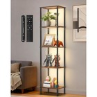 Led Display Shelf Touch Control Freestanding Storage Organizer Bookcase 5-tier