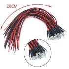 Led Light Single Bulb Pre-wired Indicator Light Clear 5v-12v Dc 3mm Bright Round