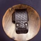 Bianchi Universal Radio Holder Model 7923 Size 1 Adjustable Basket Weave Leather