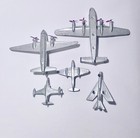 Dinky Toys Military Lot Of 5 Diecast Airplanes  vintage 1950s 
