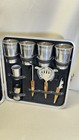 Vtg Londonaire The Portable Pub Travel Bar Case Mid Century Cocktail Set Mcm