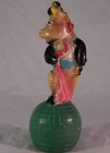 Vintage Antique Taurus Bullfigher Matador Figurine On Globe Bakelite  