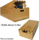 Bamboo Dice Tower   Special Edition Wooden Rolling Case   Rpg Castle Style