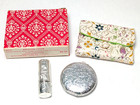 Vintage Revlon Love Pat Compact Lipstick Brocade Pouch Boxed Gift Set