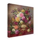 Wrapped Canvas Wall Art - Albert Williams  roses From A Victorian Garden  Wal   