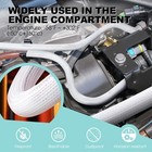 Agptek White Cable Sleeve  2 Pack 5ft - 1 2 Inch 1 2 -10ft 