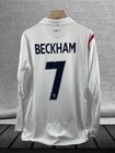 David Beckham  7 England 2005-2006 National Team Long-sleeve Kit