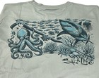 New Rare Salt Life Medium Gray Shark Octopus Slx Uvapor Ls Shirt Live Salty Dive