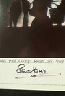 5th Beatle Ltd Ed Poster Hand Signed By Orig Beatle Drummer Pete Best Mint W Coa