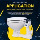 Marine Manual Toilet Service Kit 29045-3000 For Jabsco 29090-3   29120-3 Series