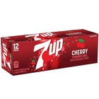 7up Cherry Flavored Soda  12 Fl Oz Cans  12 Pack