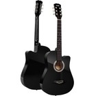 Moukey Eag-100 38  Acoustic Guitar Basswood With Strap Bag Pick  String Black