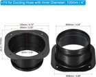 4  Duct Connector Flange  Dryer Vent Wall Plate Square To Round Straight 4 Inch
