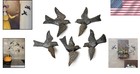 Set Of 5 Handmade 3d Bird Metal Wall Decor - Rustic Elegance For Your Home