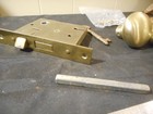 Brass Vintage Mortise Lock Excellent Condition With Key Door Knobs Plates