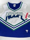 4 Adult Large Xl Cheerleader Uniform Tops Matching Size 38   40 Royal Blue Green