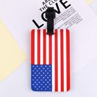 2 Pc Set Usa Luggage Tags Label Id Suitcase Bag Baggage Travel American Flag New
