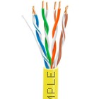 2 Pack Plenum Cat5e 1000ft Ethernet Cable Cat 5 Cable Cmp Internet Cable Yellow