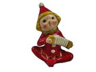 Vintage Japan Christmas Elves Pixies Musicians Ceramic Plaster - 4 5  Figurine