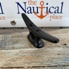 Small Cast Iron Cleat W  Black Finish - Nautical Marine Boat Dock Chock - Hanger