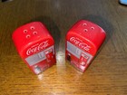 Coca Cola Vending Machine Salt And Pepper S p Spice Shakers Ceramic