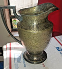 Roman Style Apollo Sheffield Brs 3211 Hammered Nickel Silver Plate Jug Pitcher